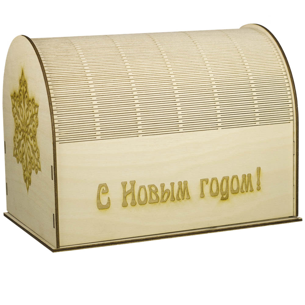 Коробка С перфорацией, (22x15x15 см.), фанера УПФ